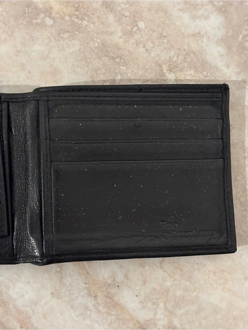 Polo by Ralph Lauren Classic Black Leather Bifold Wallet
